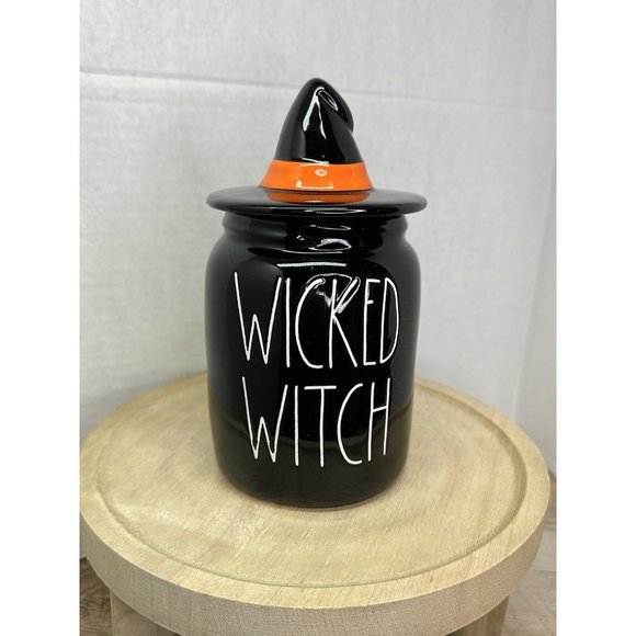 Rae Dunn Holiday Rae Dunn Wicked Witch Canister With Hat Topper
